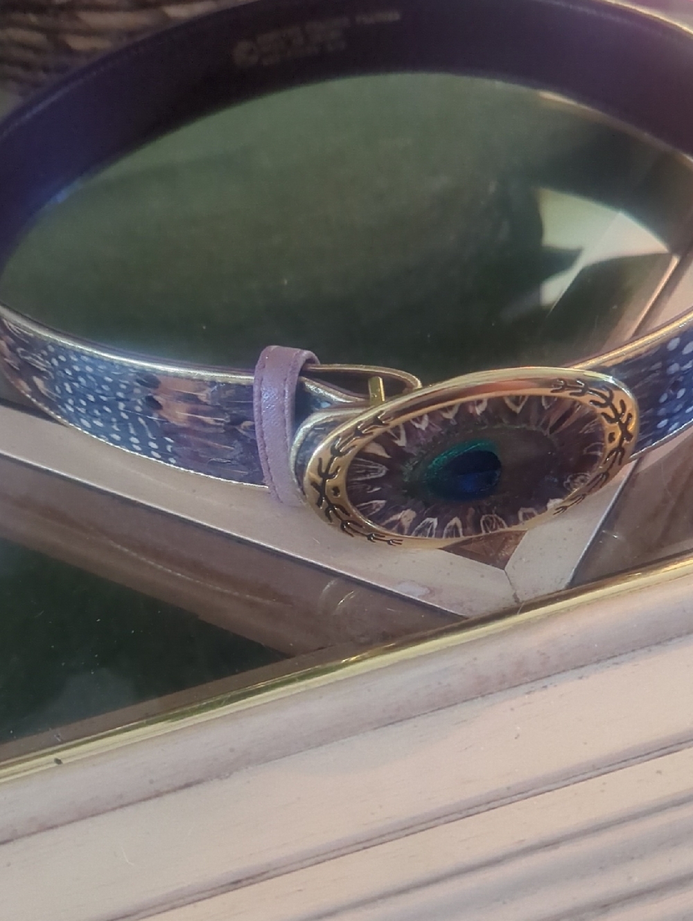 Peacock Feather Belt